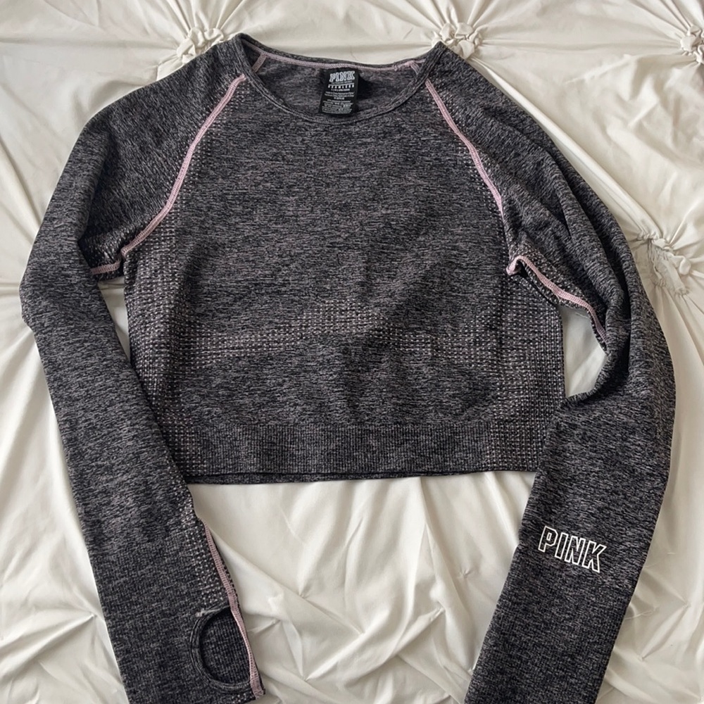 Victoria’s Secret pink seamless crop top